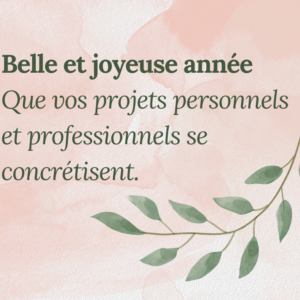 Heureuse année à tous