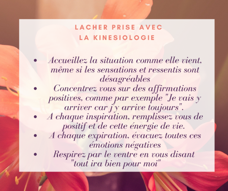 Lire la suite à propos de l’article Astuce pour lâcher-prise grâce à la kinésiologie